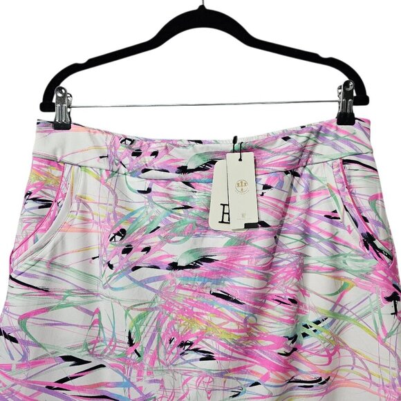 EPNY New Women's Graffiti Printed Multi Color Active Skort Skirt - Picture 4 of 8